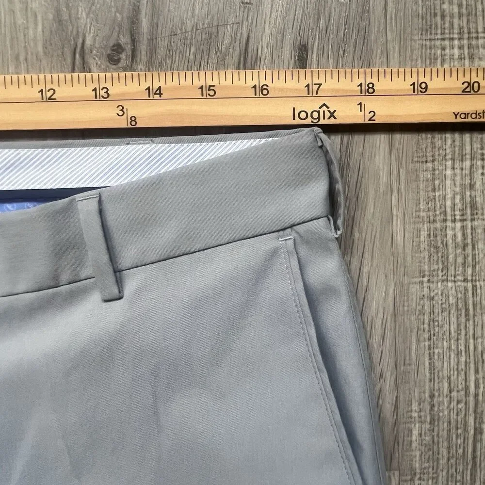 Peter Millar Men's *33 X 30* Light Gray Crown Sport Raleigh Performance Trouser